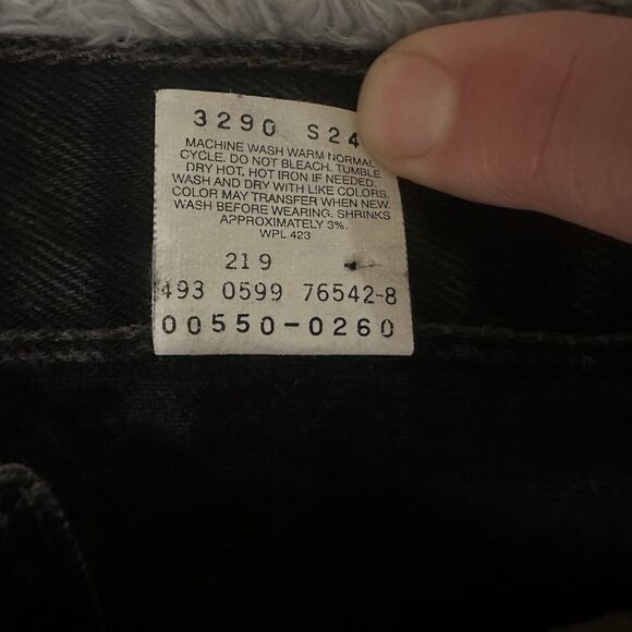 Levi's Men's Straight Jeans - Black - Picture 12 of 12